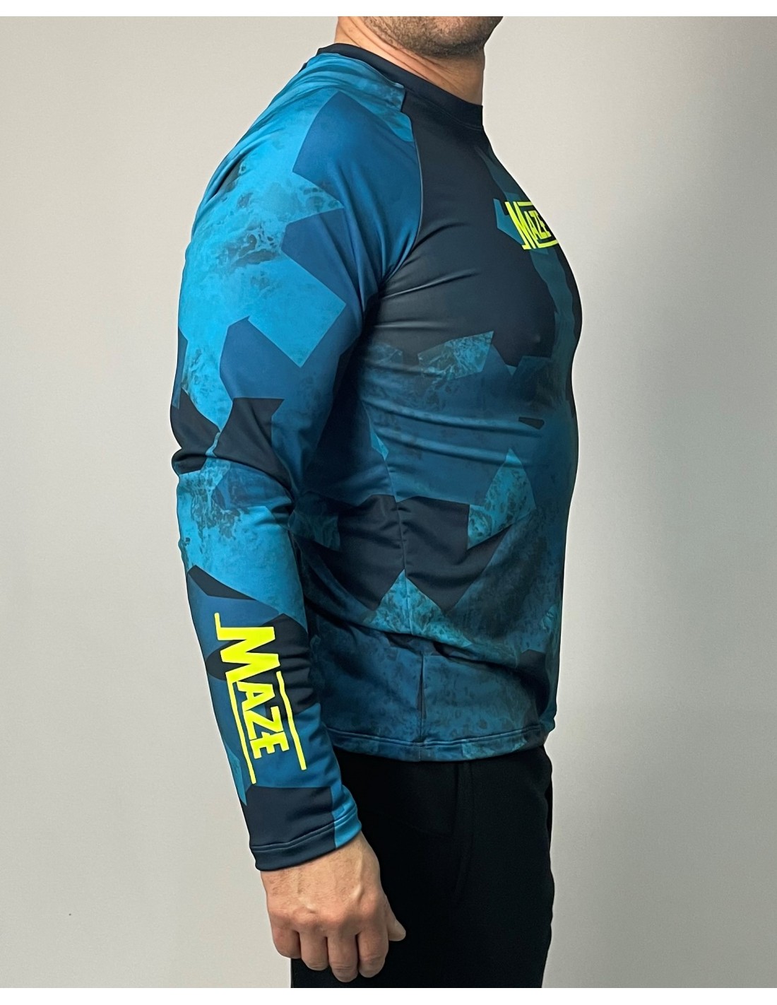 РАШГАРД MAZE CAMO BLUE